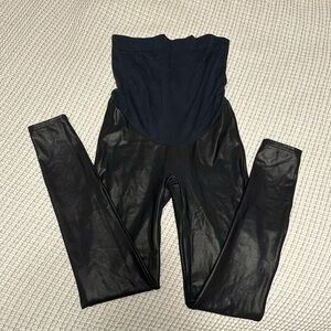 Spanx Mama Faux Leather Leggings